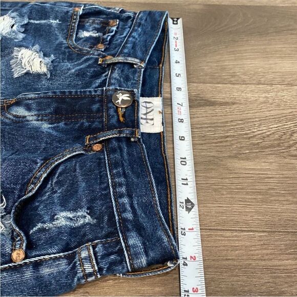 One Teaspoon Junkyard Distressed Blue Jean‎ Skirt Size 25 - Picture 9 of 15